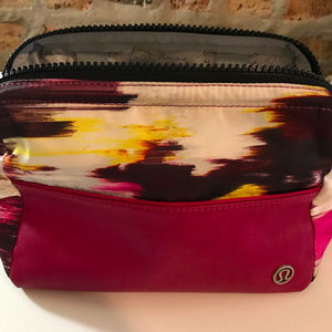 Lulu Lemon Zippered Cosmetic Pouch